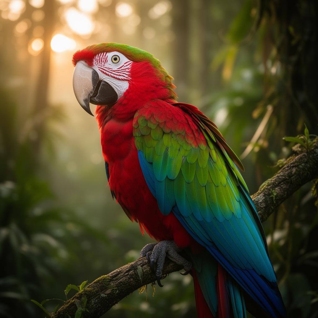 Arara-vermelha-grande (Ara chloropterus)